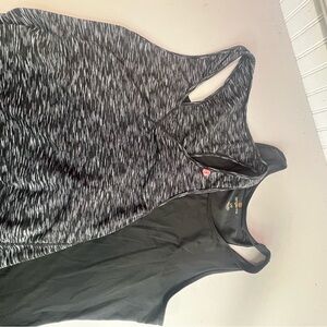 Tangerine Black and Gray Tank Tops